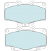 Lamda 02-1149 front semi metallic disc brake pads for Toyota Land Cruiser 1990-2007 FZJ75 HZJ73 HZJ75 4WD Bundera 1984-1990  LJ70 LJ73 RJ73 4WD