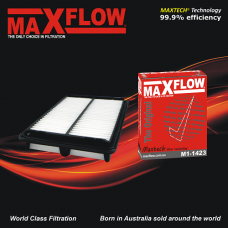 MAXFLOW® MAXTECH® M1-1423 air filter for Honda Accord, CG Vti 2.3L F23A1, CG Vti 2.3L F23A1, CK VTI Petrol 2.3L F23Z2