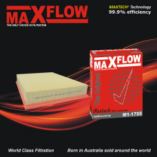 MAXFLOW® MAXTECH® M1-1755 air filter for Mercedes Benz Sprinter 309, 311, 315, 316, 318, 319, 415, 416, 418, 516, 518, 519, Sprinter Transfer 316, Volkswagen Crafter 35