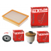 MAXFLOW® MAXTECH® MFK116 air fuel oil filter service kit for Toyota Hilux GUN122R 2.4L TD 2GD-FTV, GUN123R 2.8L TD 1GD-FTV, GUN125R 2.4L TD 2GD-FTV, GUN126R 2.8L TD 1GD-FTV, GUN136R 2.8L TD 1GD-FTV, Fortuner 1GUN156R 2.8L TD1GD-FTV