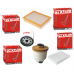 MAXFLOW® MAXTECH® MFK197 air cabin fuel oil filter service kit for Toyota Hilux GUN122R 2.4L TD 2GD-FTV, GUN123R 2.8L TD 1GD-FTV, GUN125R 2.4L TD 2GD-FTV, GUN126R 2.8L TD 1GD-FTV, GUN136R 2.8L TD 1GD-FTV, Fortuner 1GUN156R 2.8L TD 1GD-FTV