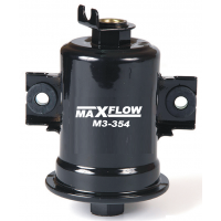 MAXFLOW® MAXTECH® M3-354 fuel filter for Holden Nova LF Petrol 4 Cyl 1.6L 4AFE, LF Petrol 4 Cyl 1.8L 7AFE, Toyota Corolla AE90, AE92, AE93, AE94, AE95, AE96 models