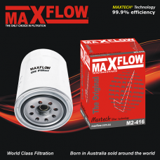 MAXFLOW® MAXTECH® M2-416 oil filter for Nissan Patrol Turbo Diesel 2.8L RD28T, GQ 2 H/T Turbo Diesel 2.8L RD28T, GU Turbo Diesel 2.8L RD28QT, GU Turbo Diesel 4.2L TD42T, GU II Turbo Diesel 4.2L TD42T, GU III Turbo Diesel 4.2L TD42T, Terrano some