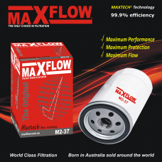 MAXFLOW® MAXTECH® M2-37 oil filter for Nissan 1000, 1200, 2300, 2400, 520, 620, C80, Caball, Cedric, Toyota Celica, Coaster Bus, Corona, Hiace, Hilux