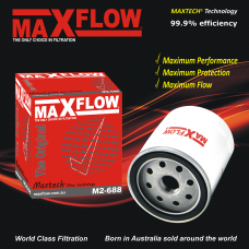 MAXFLOW® MAXTECH® M2-688 oil filter for Holden Captive CG Petrol V6 3.2L 10HMA