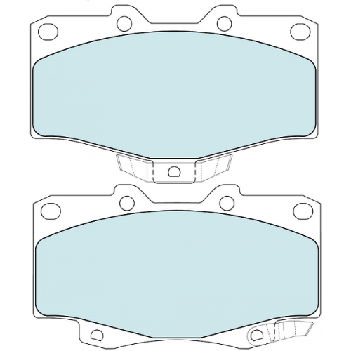 Front Disc Brake Pad Set Semi Metallic For Toyota 4 Runner, Hilux, Land Cruiser, Replaces Bendix DB1149, https://ccpg.com.au online auto parts store free delivery Australia wide