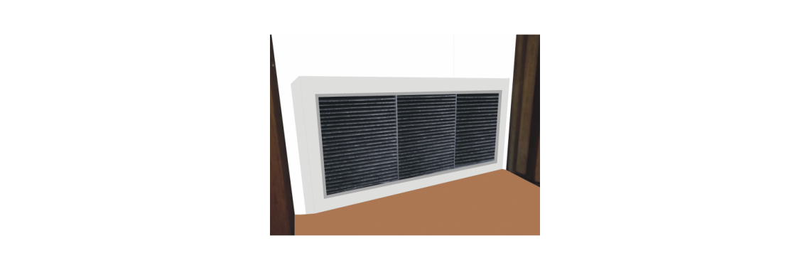 Home ducted heating air filter